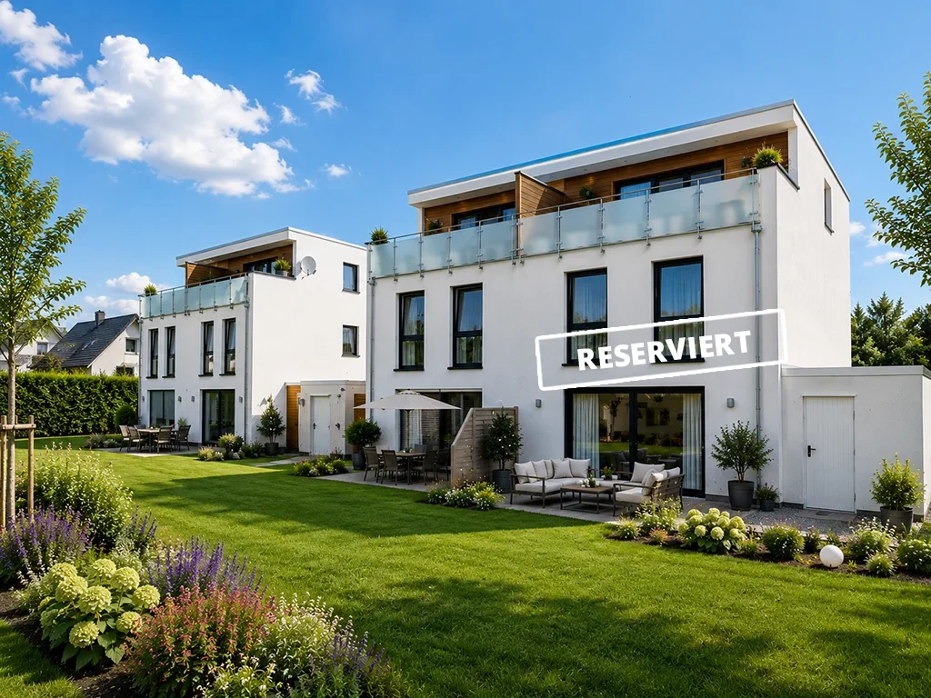 Doppelhaus mit Garten